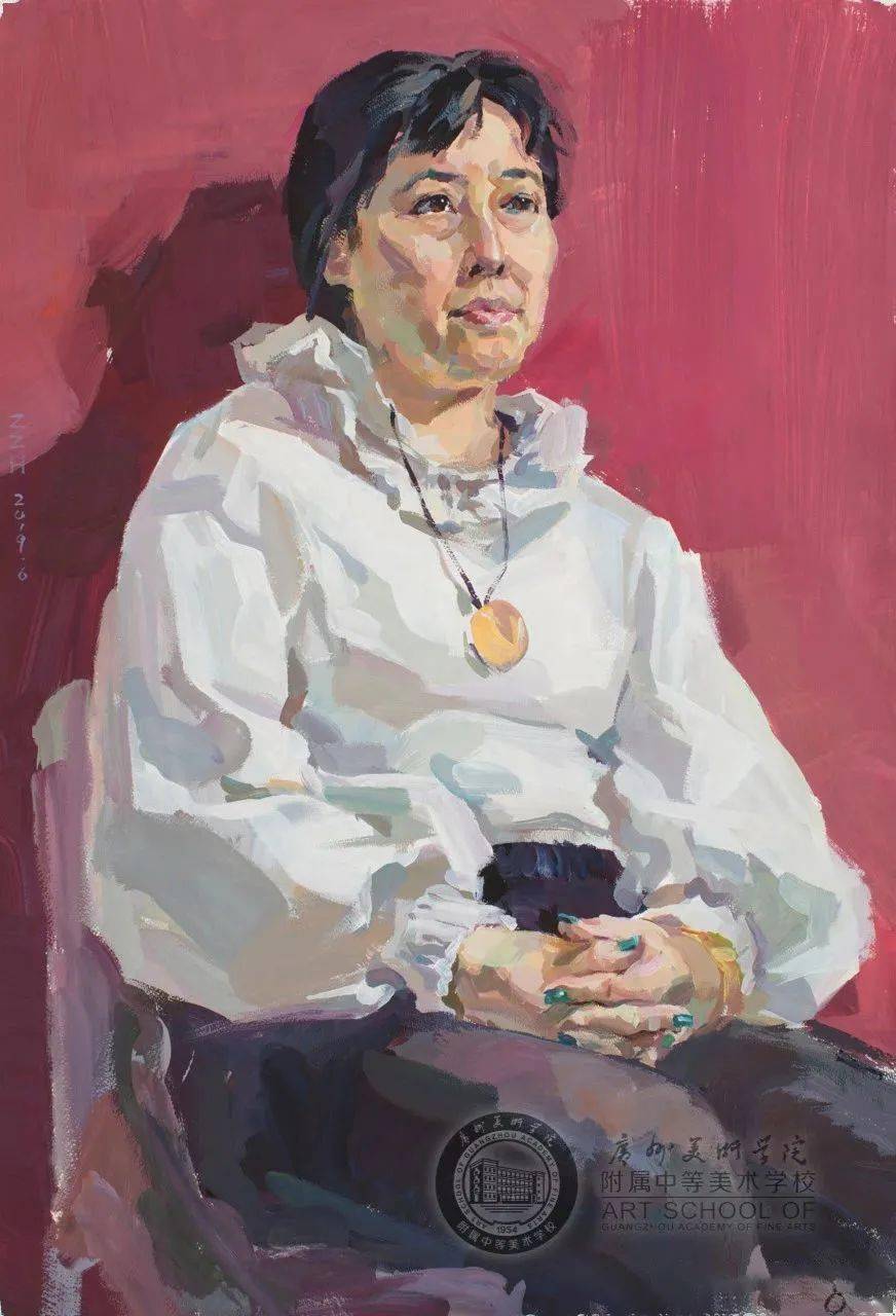 写生》 梁玥37cm×26cm 纸本丙烯 四年级 2020指导老师:廖大杰,李明昌