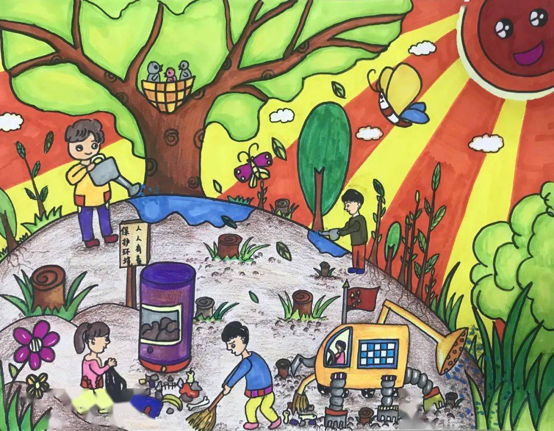 云展我是环保小卫士2020亳州市青少年儿童主题绘画大赛作品线上展四