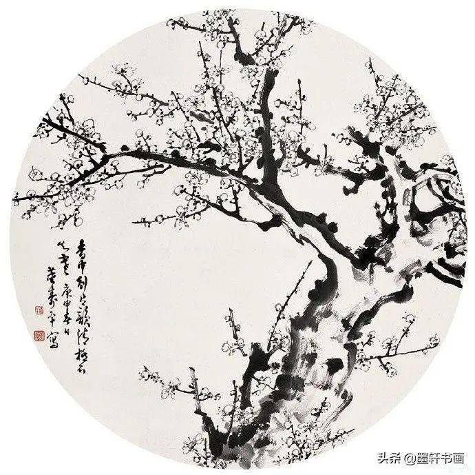 董寿平雪梅，丽而不娇，暗香浮动_搜狐网