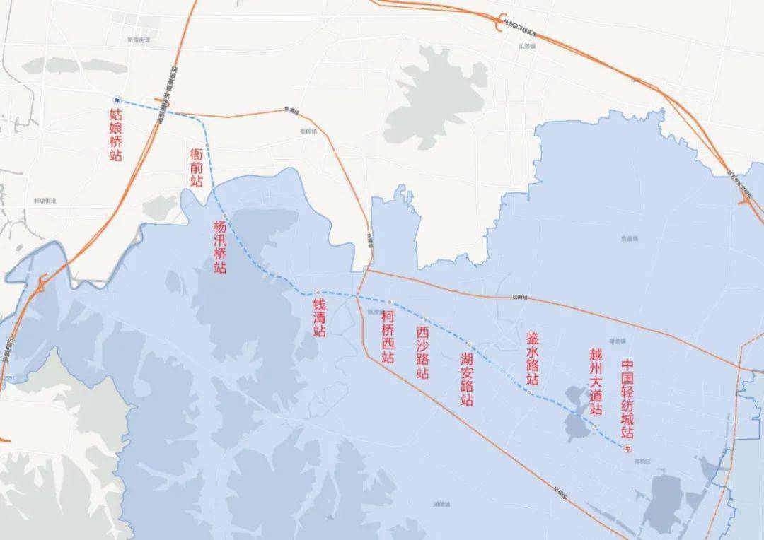 15分钟萧山到柯桥的杭绍城际铁路明天试车预计年中开通