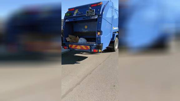 在日本的生活,看一看日本的收垃圾车