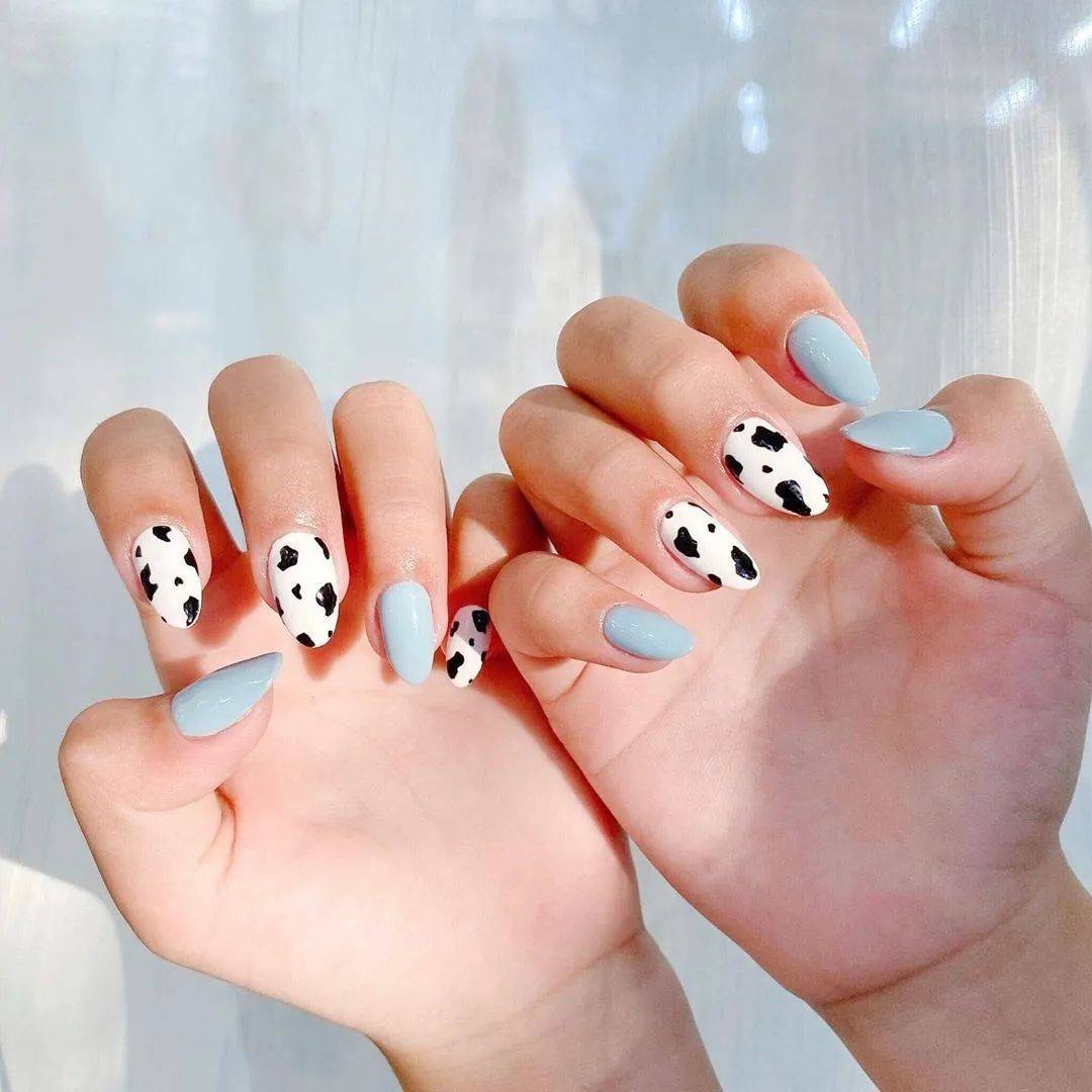 牛年必做奶牛纹美甲啦可甜可酷