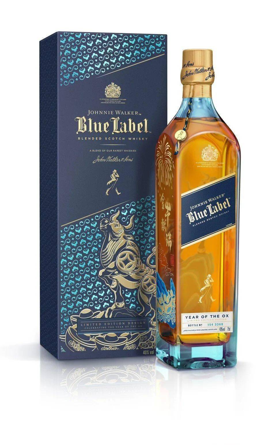 藍牌尊尼獲加牛年款johnnie walker blue label year of the ox格蘭菲