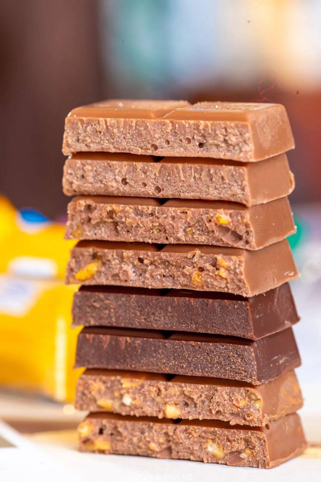 ritter sport什锦巧克力威化层入口即化裹挟着奶酪的乳甜在齿间一层
