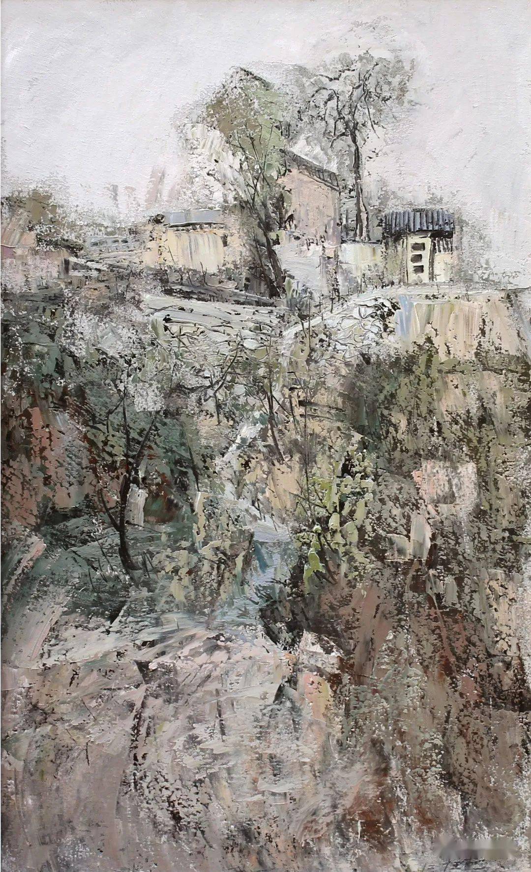 艺术与情怀油画家程克古村落系列作品赏析