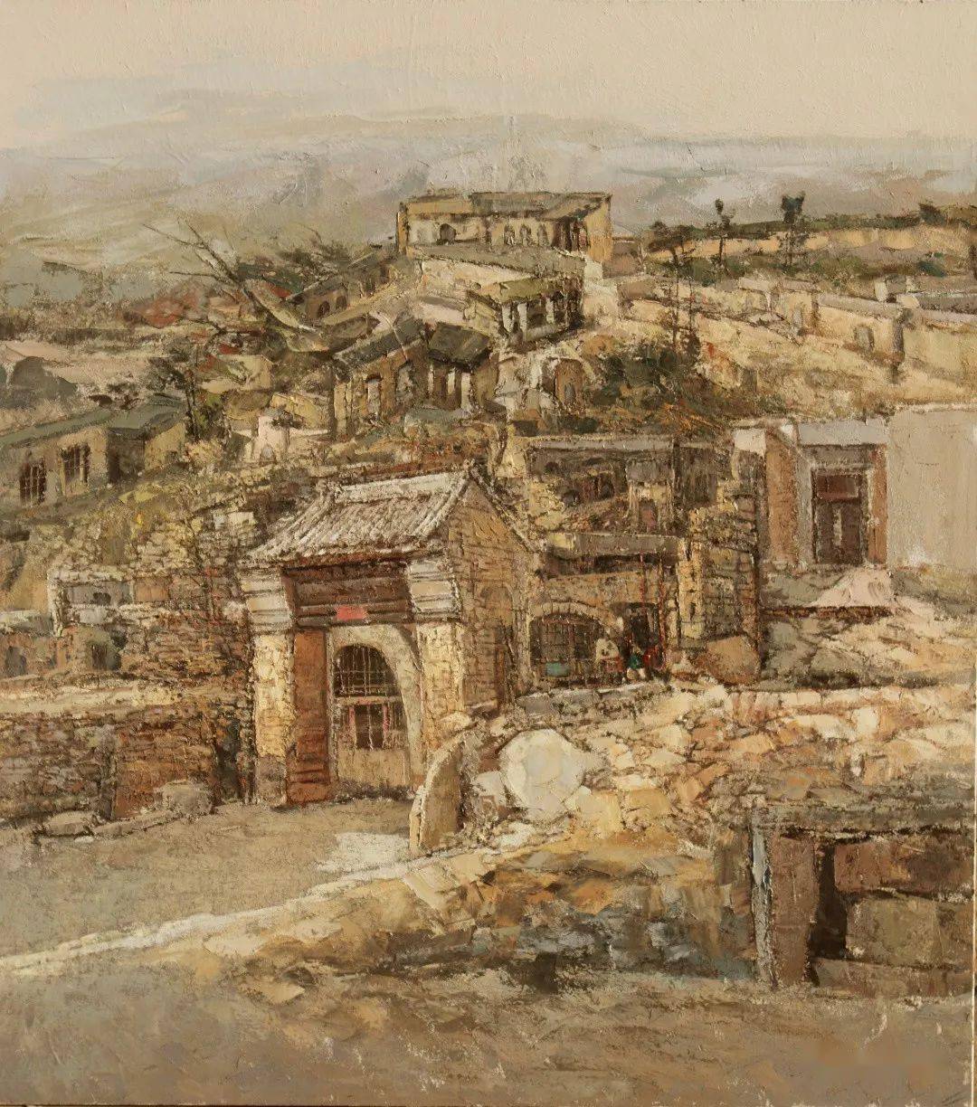 艺术与情怀油画家程克古村落系列作品赏析