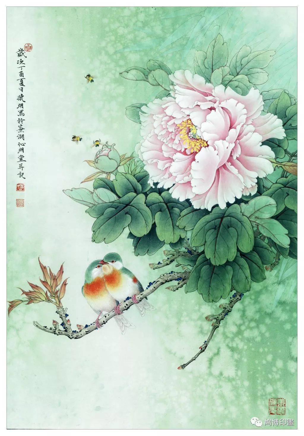 李晓明工笔花鸟90幅张张精彩值得一看