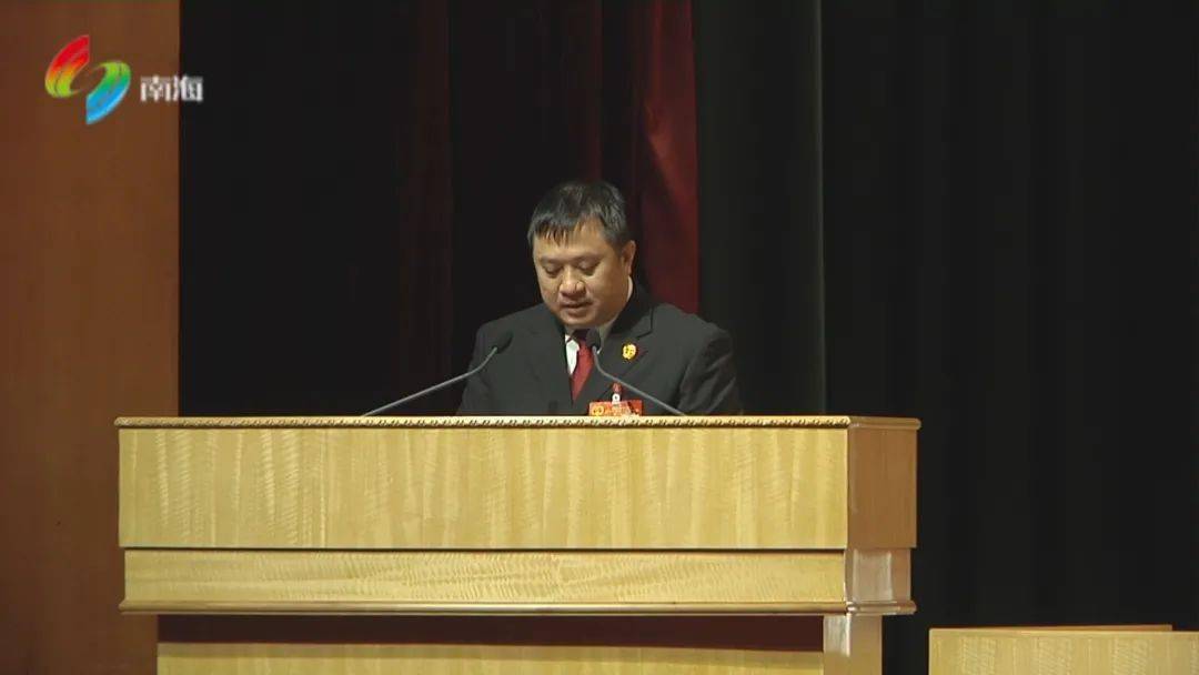 陈恩泽作南海区人民法院工作报告