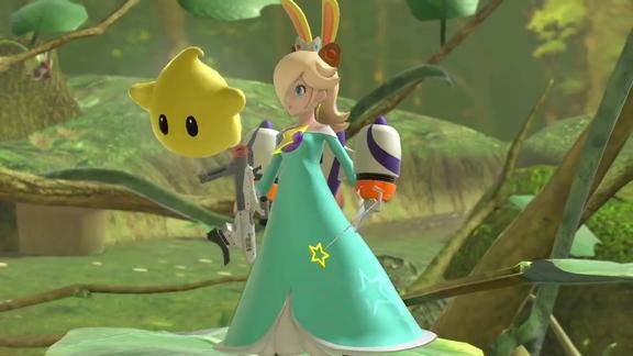 switch独占任天堂明星大乱斗特别版罗洁塔公主和奇可介绍视频