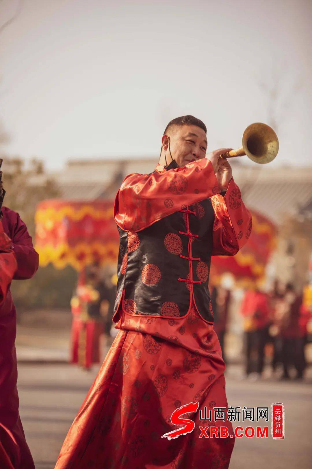 自媒采风丨民俗婚礼展演在忻州古城上映