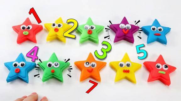 培乐多彩泥创意diy数字110早教启蒙认知萌宝识颜色与数字啦