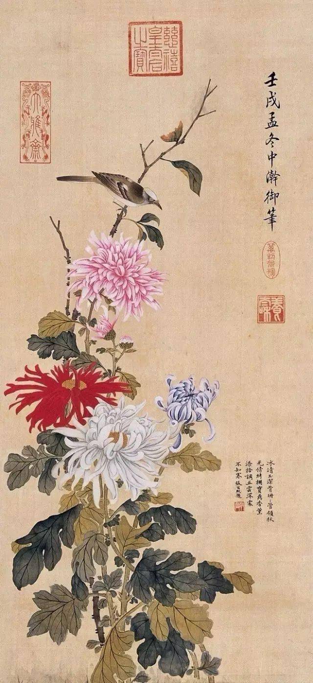 恽寿平菊花画法图片