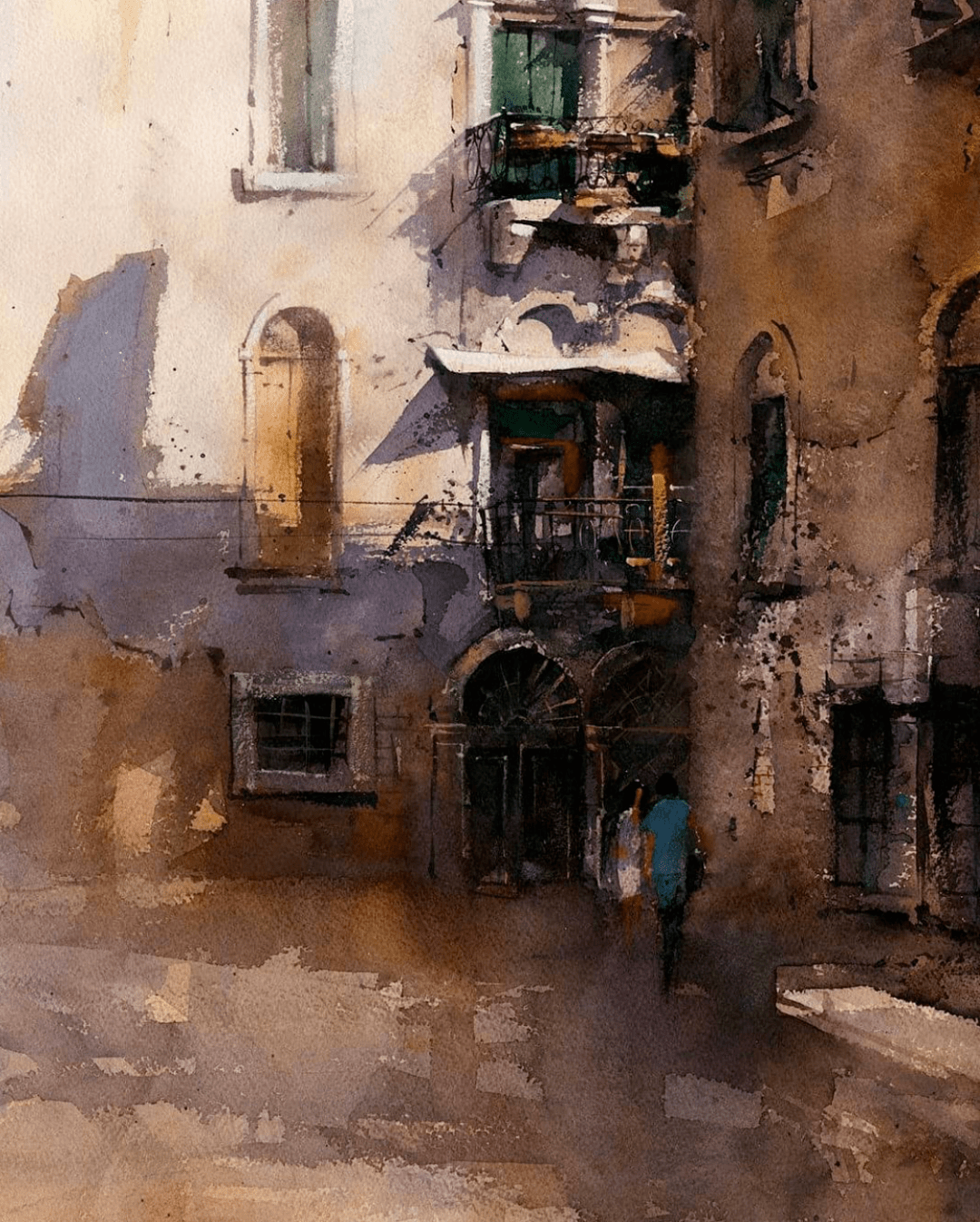 美国水彩画家——vladislav yeliseyev作品欣赏(街景篇)