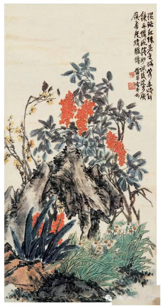 清 蒲华 天竺水仙图苏葆桢 水仙潘天寿 水仙潘天寿 水仙 扇面潘天寿