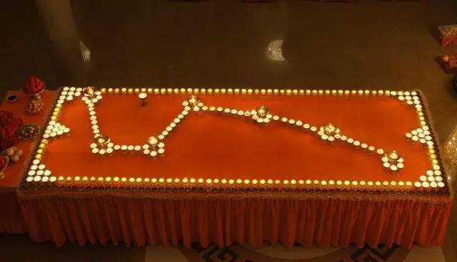 正月初八谷日祈福祭拜顺星散灯花