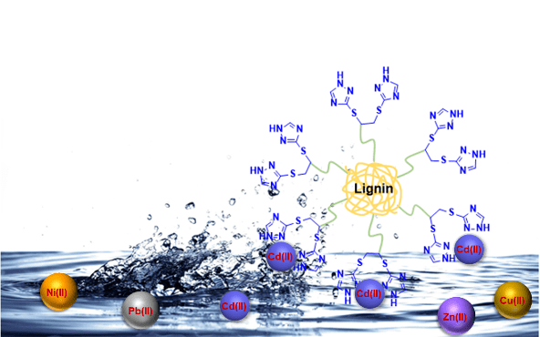 木质素基吸附材料选择性吸附水体中镉离子