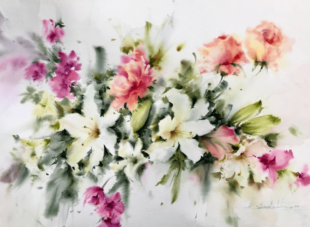 伊朗水彩画家——shirin nematzadeh 作品欣赏(花卉篇一)_侵权