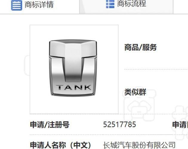 长城tank品牌LOGO曝光TANK独立锤子/未来会推更多新车