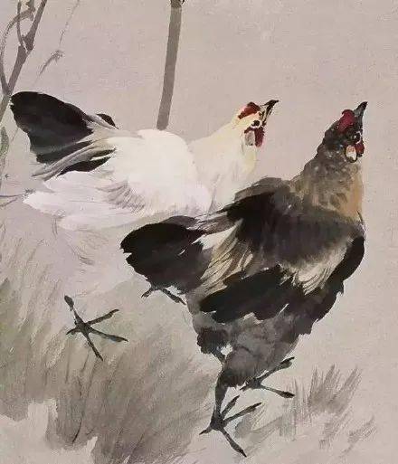 看看众大师笔下的国画鸡