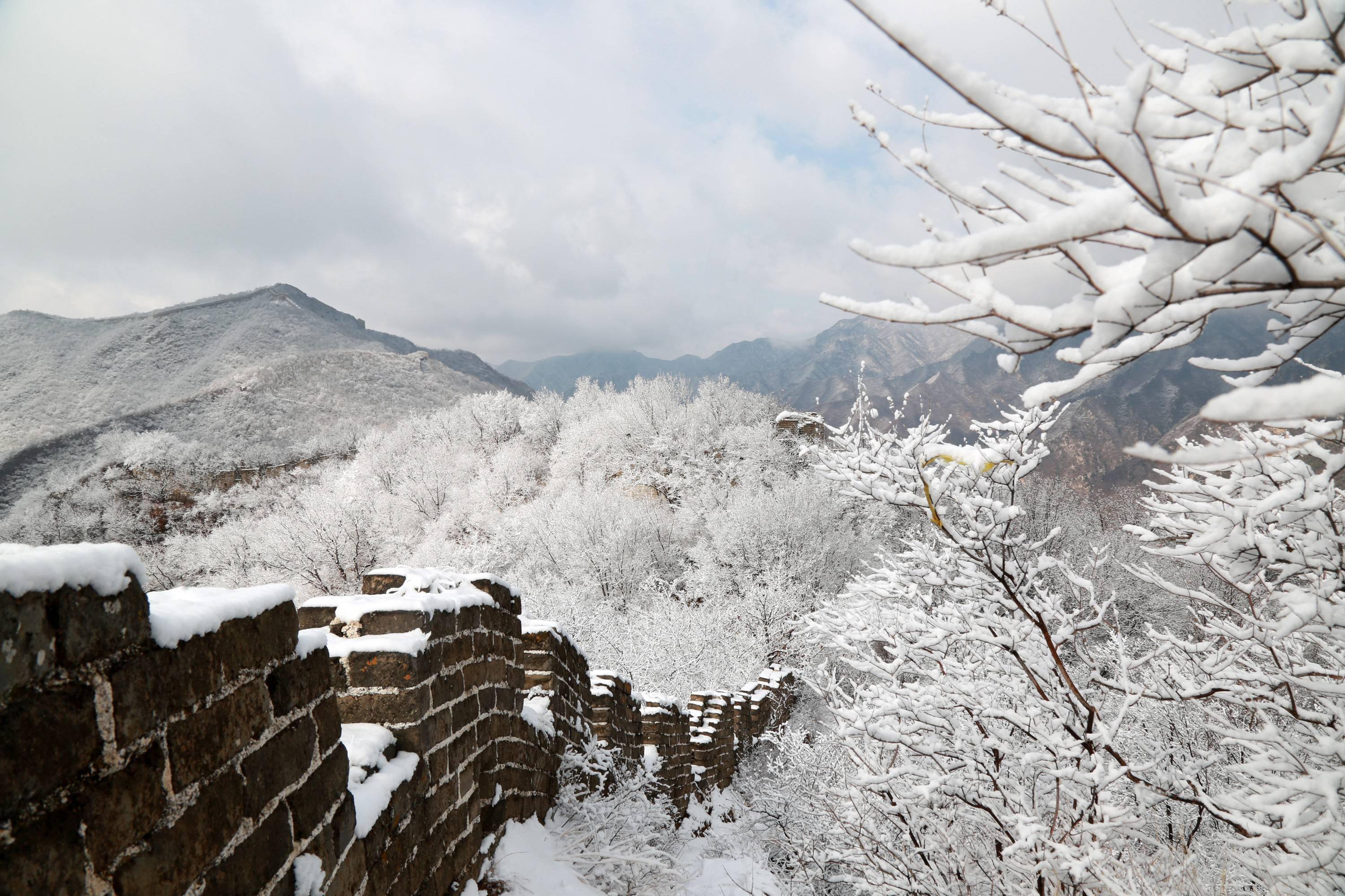 长城壁纸 雪景图片