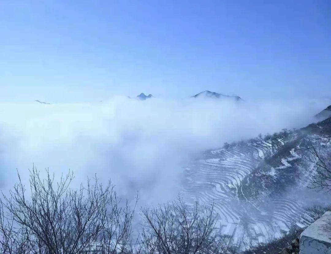 冰雪梯田 云海雾凇，带您赏房山山里最美的景！
