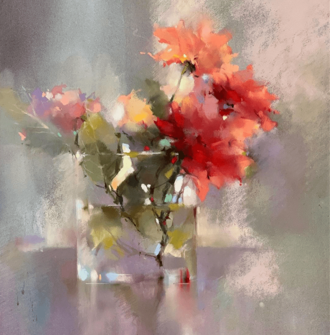 法国女画家olenaduchêne花卉作品欣赏