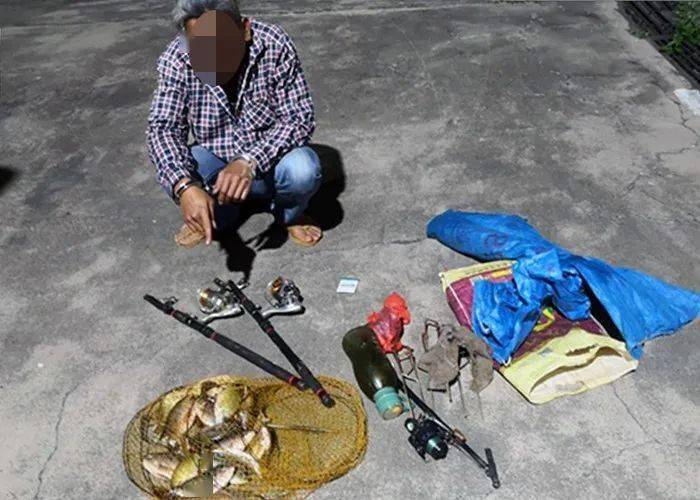 茂名2男涉嫌偷盗水库鱼,被派出所当场查获!