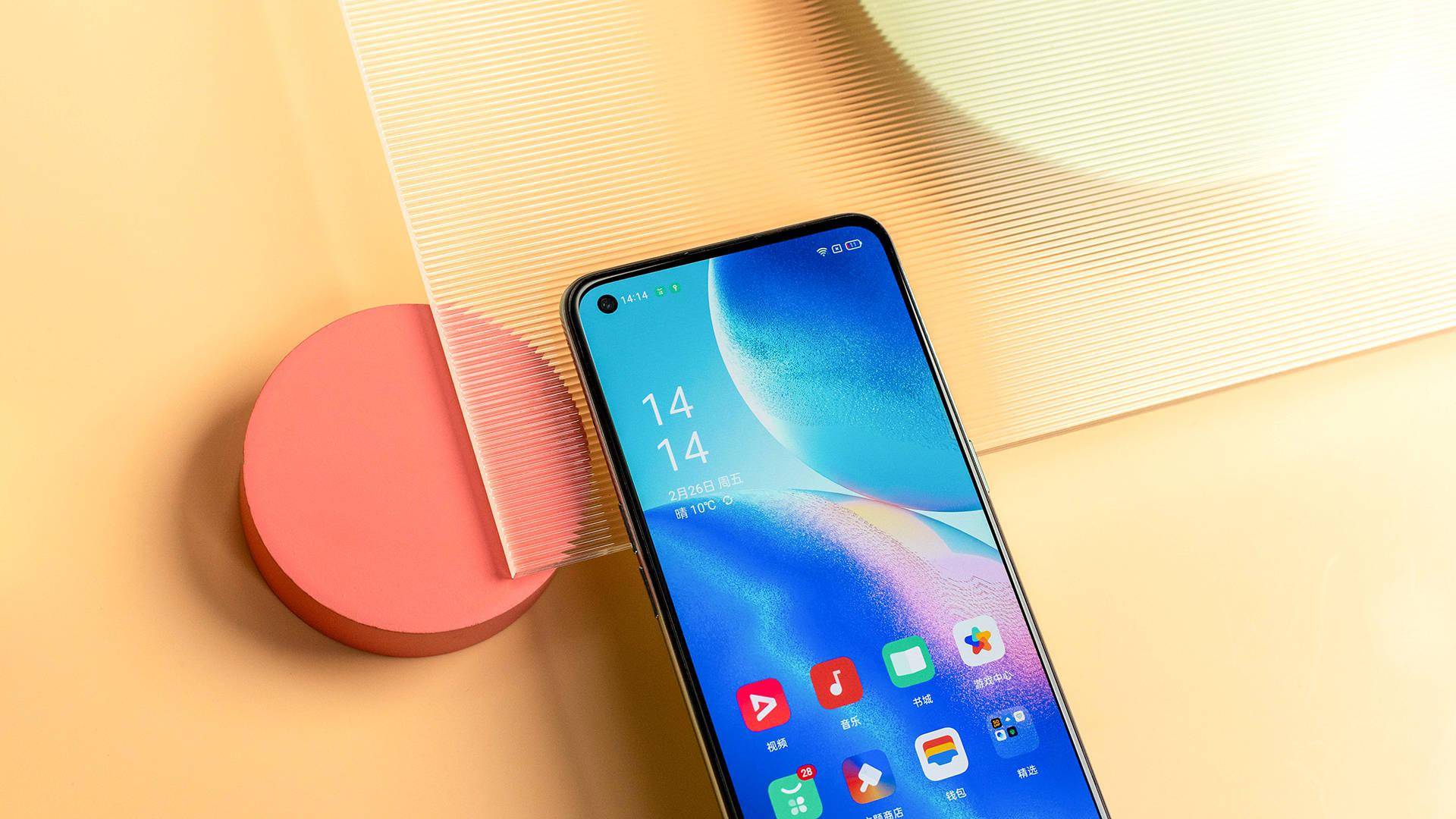 清亮可爱淡雅喜人opporeno5k恋恋青风图赏