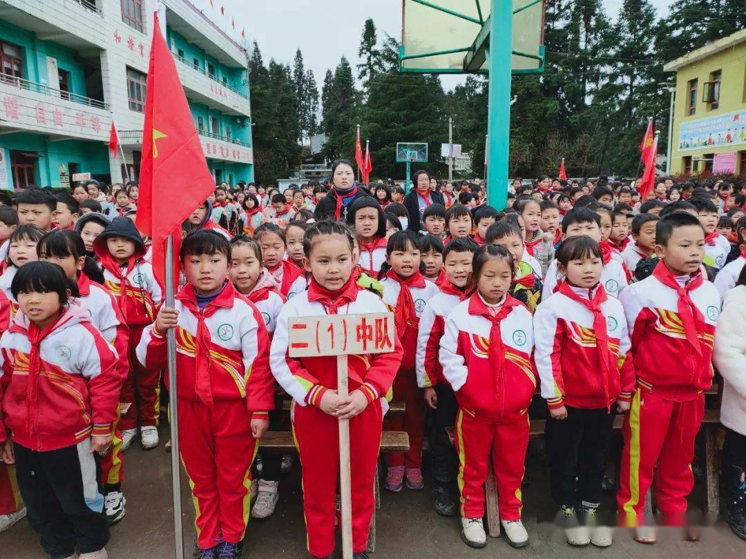 中国少年先锋队大方县兴隆苗族乡兴隆小学第一次代表大会开幕