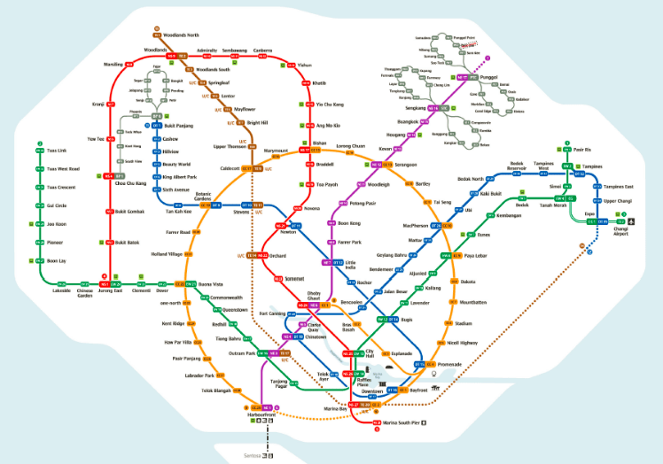 新加坡地铁图2021图片