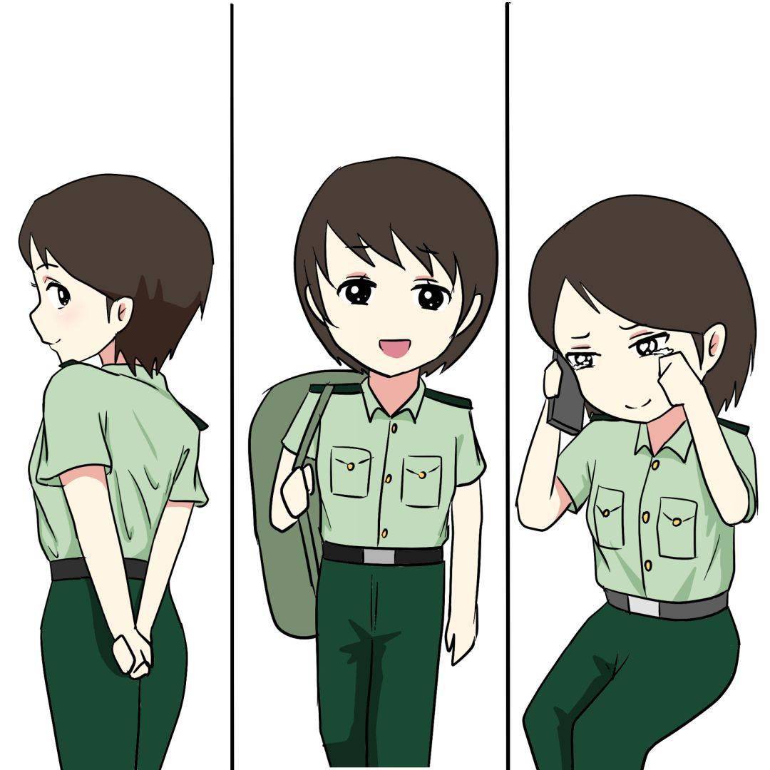 姑娘,你穿军装的模样真好看_女兵