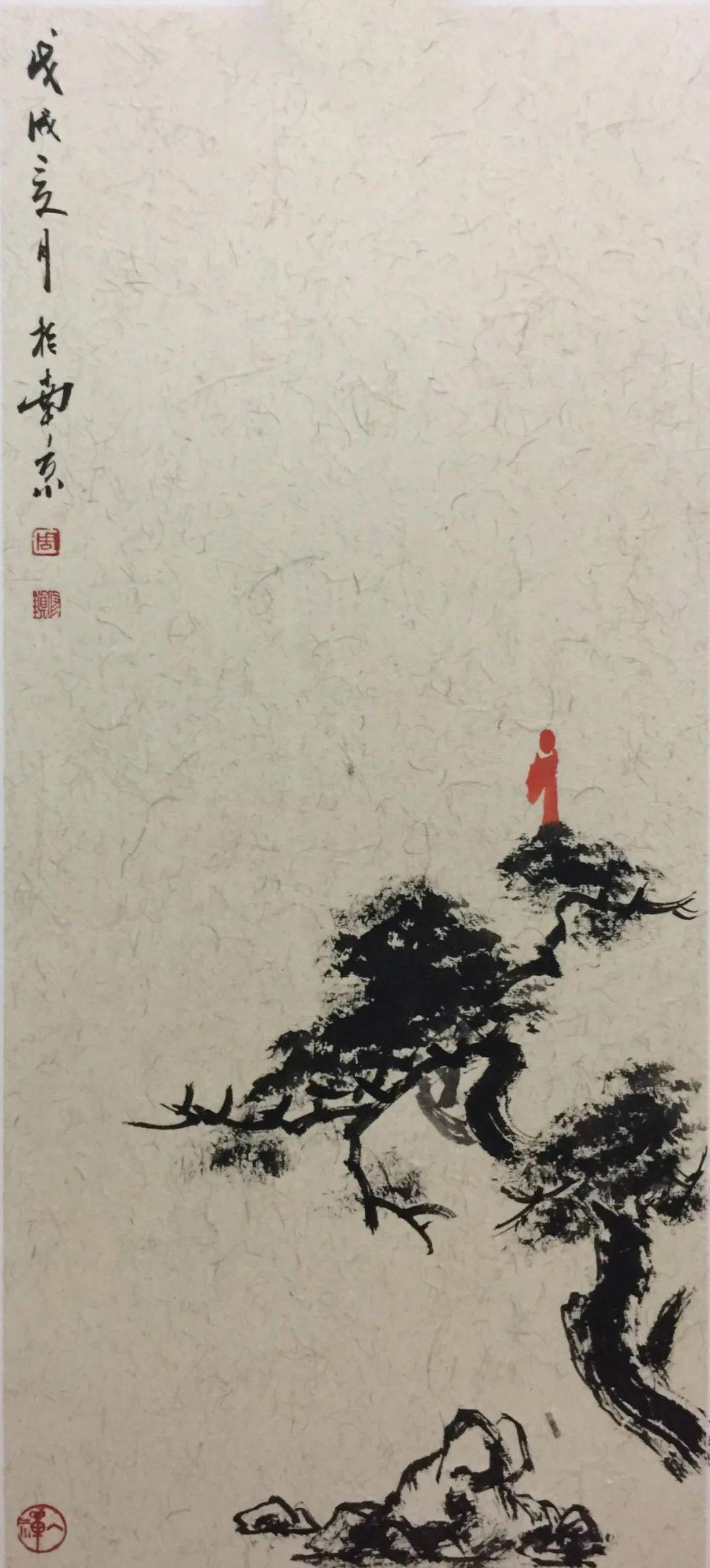 令观者净化心灵的小红人禅意画