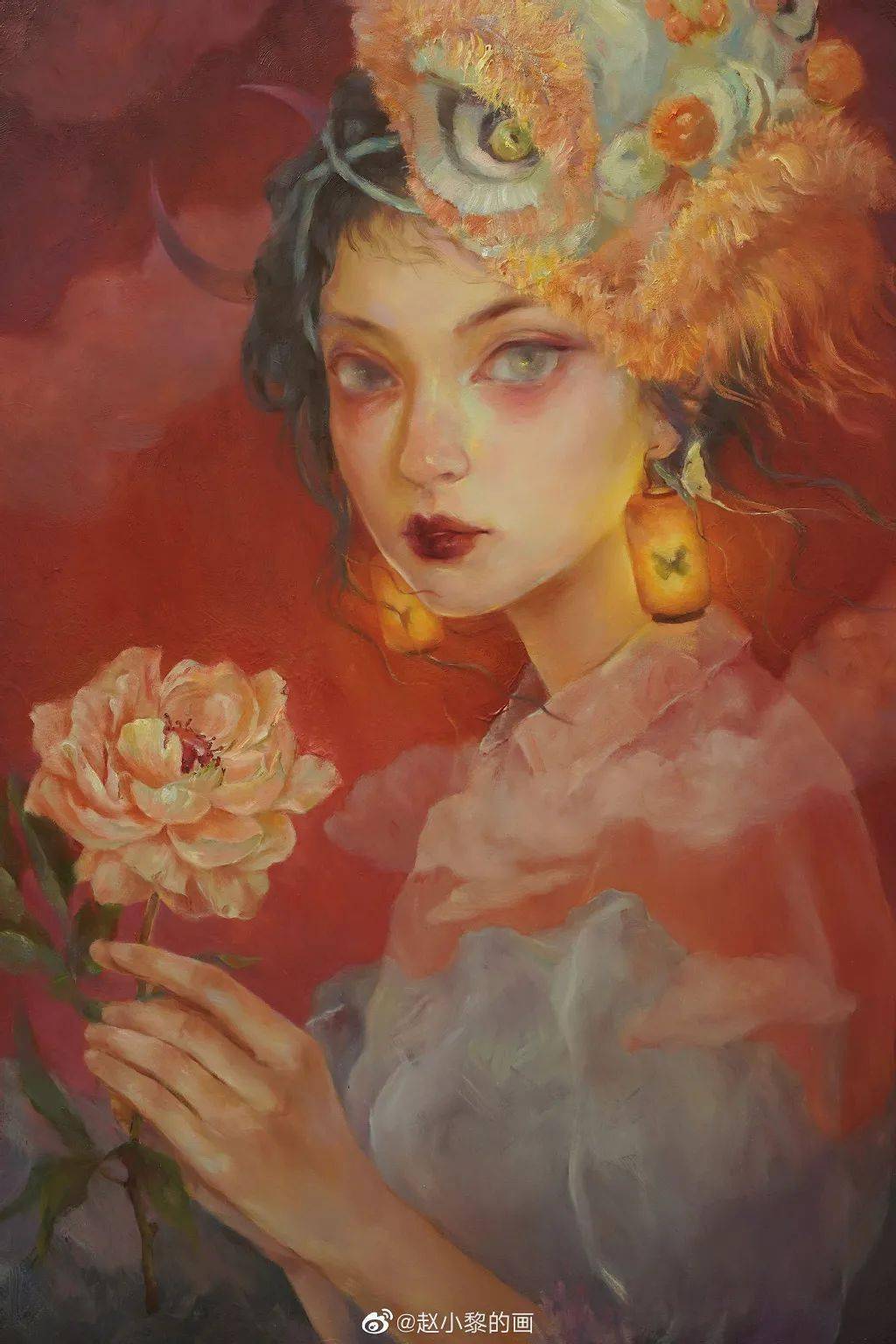 ▼赵小黎去凉山支教教大山里的孩子画画画画,办画展,卖画,捐赠,义教