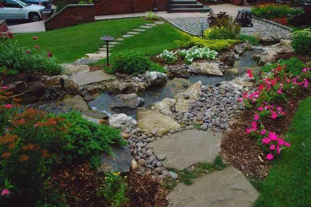 如果你有个院子,一定要有个水池!_溪流