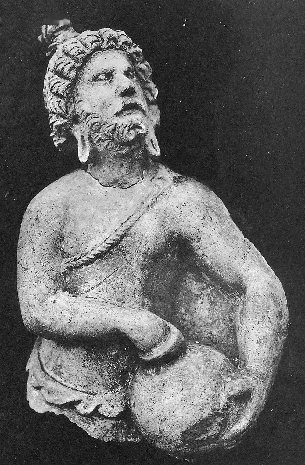 阿富汗哈达遗址考古发掘的佛像雕塑