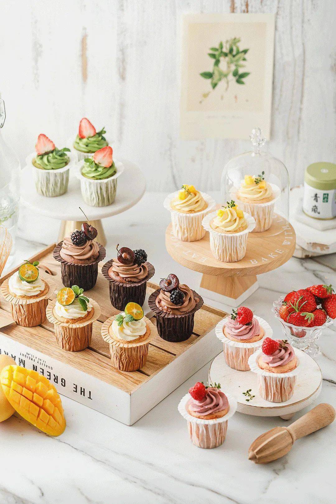 课堂 春游必备 这5款小清新杯子蛋糕 颜值爆表 简直美哭了 戚风