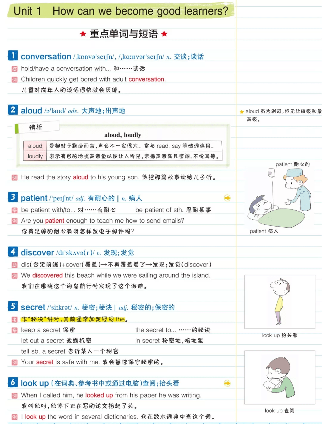 人教版英语9年级全册彩色版学霸笔记 可打印收藏 Word