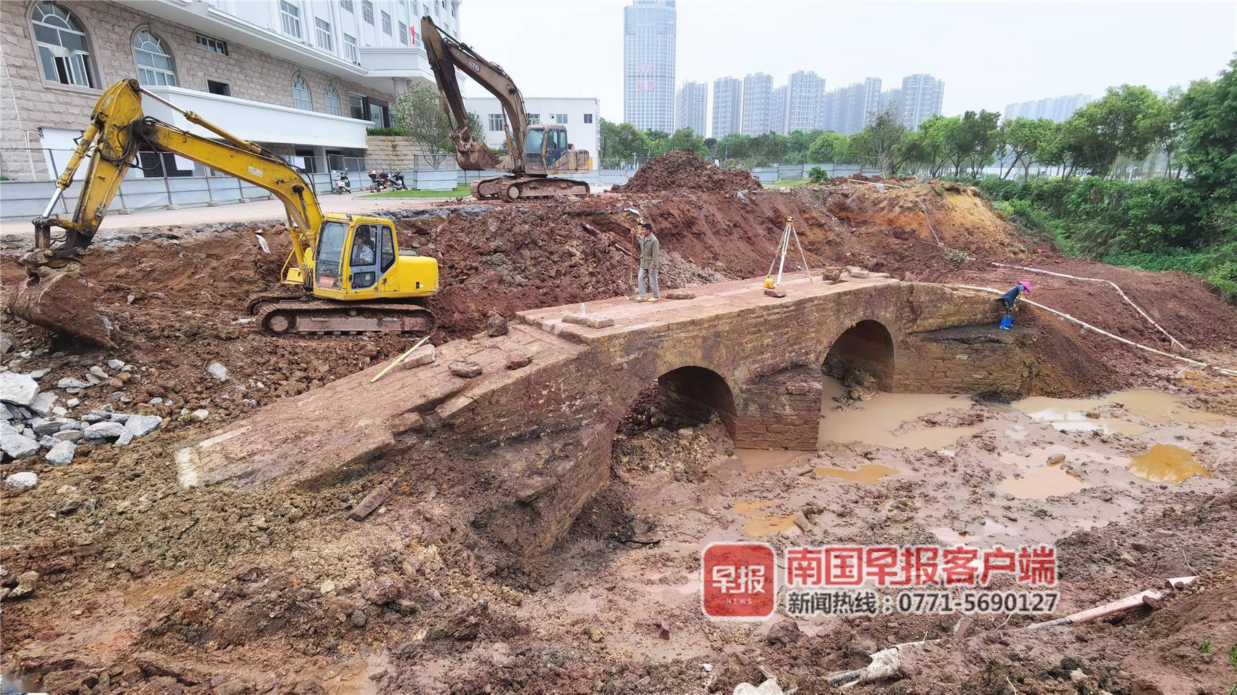钦州一古桥被埋16年后重见天日，刘永福冯子材曾捐款重修