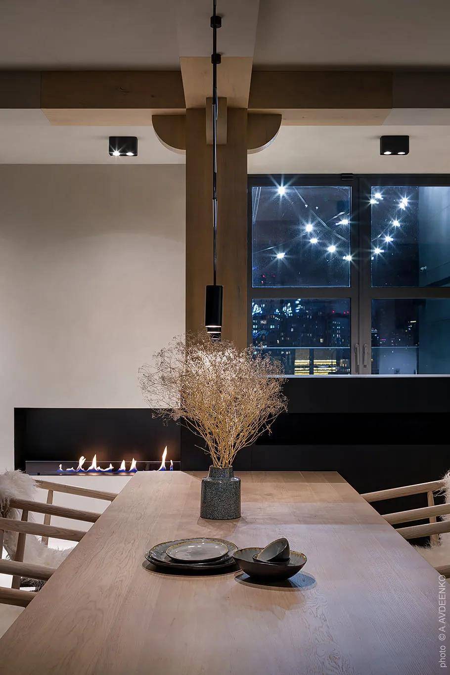 水泥原木轻宅寂风美学复式住宅