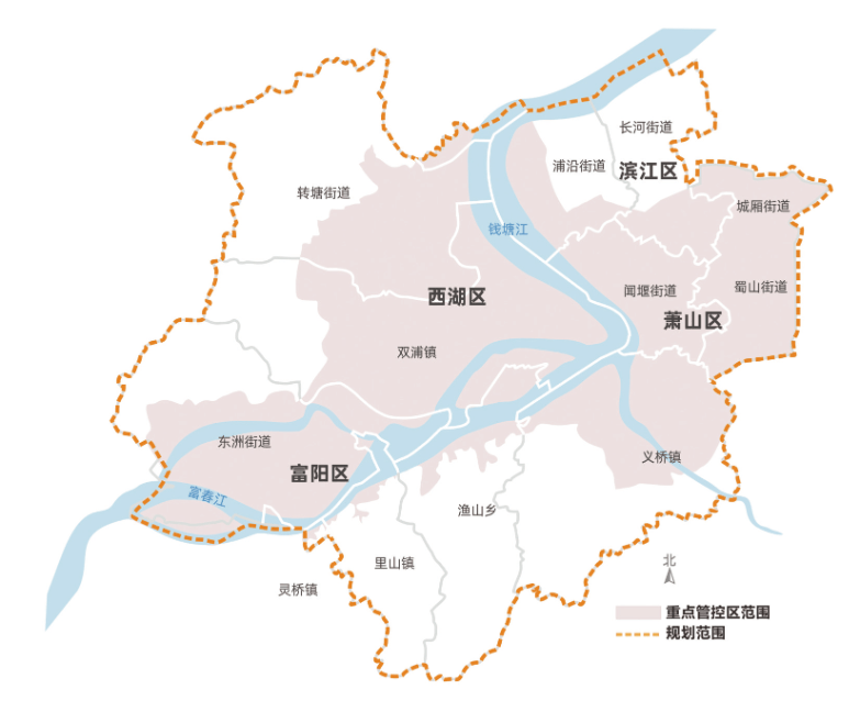 杭州各大区地图图片