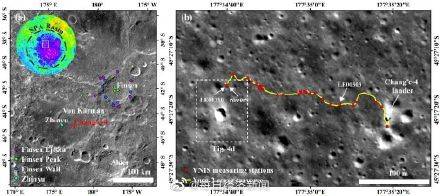 玉兔|科研成果揭示：玉兔二号发现的石块源自芬森撞击坑