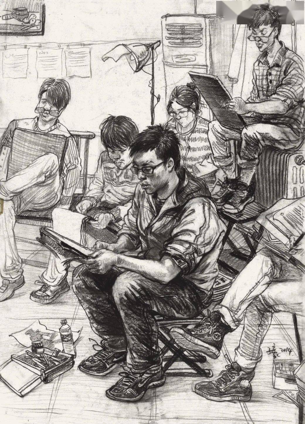 艺考速写疏中有密虚实相间让你成为无人能够超越的速写大神