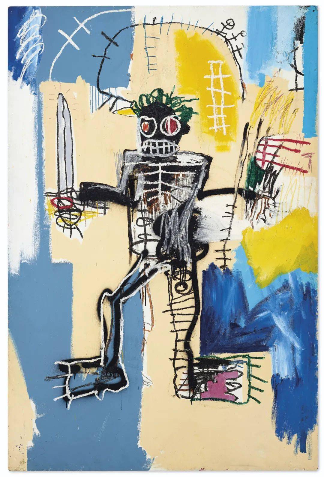 Warrior》成为亚洲拍卖史最贵西方艺术品，盘点Basquiat 最贵画作TOP 10 