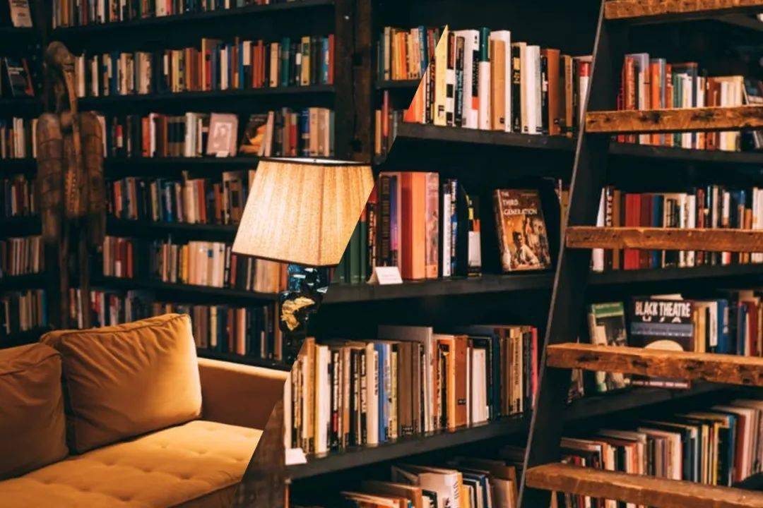 令人惊奇的是,  书房里有一整面墙,全部摆满了书!