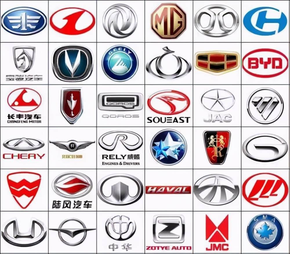 国产汽车标识符号大全图片
