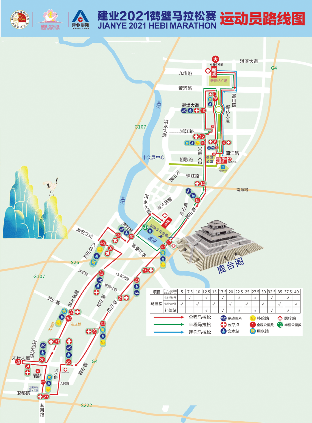 最新2021鹤壁马拉松赛线路公布快看经过你家吗