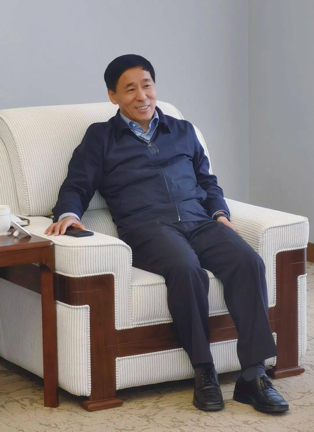 北京金融法院党组书记,院长蔡慧永对北京市工商界代表前来表示热烈