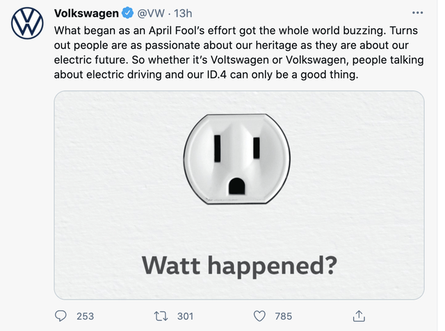 volks是德语中人民的意思,wagen是汽车的意思,合起来是大众汽车的意思