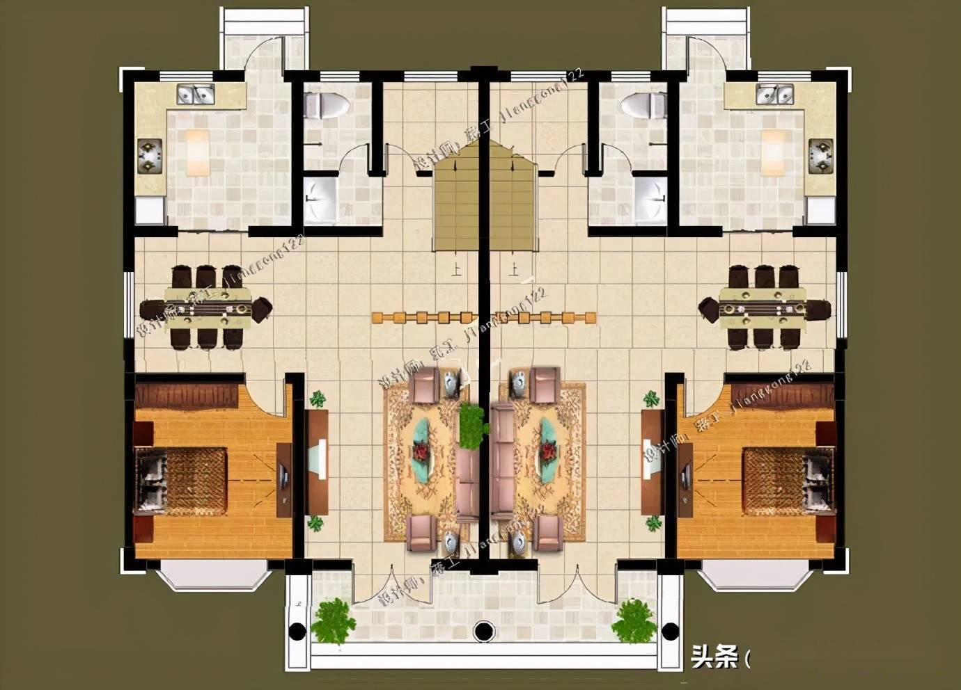 有兄弟就好了5款双拼别墅宽仅16米建出来又省钱又霸气