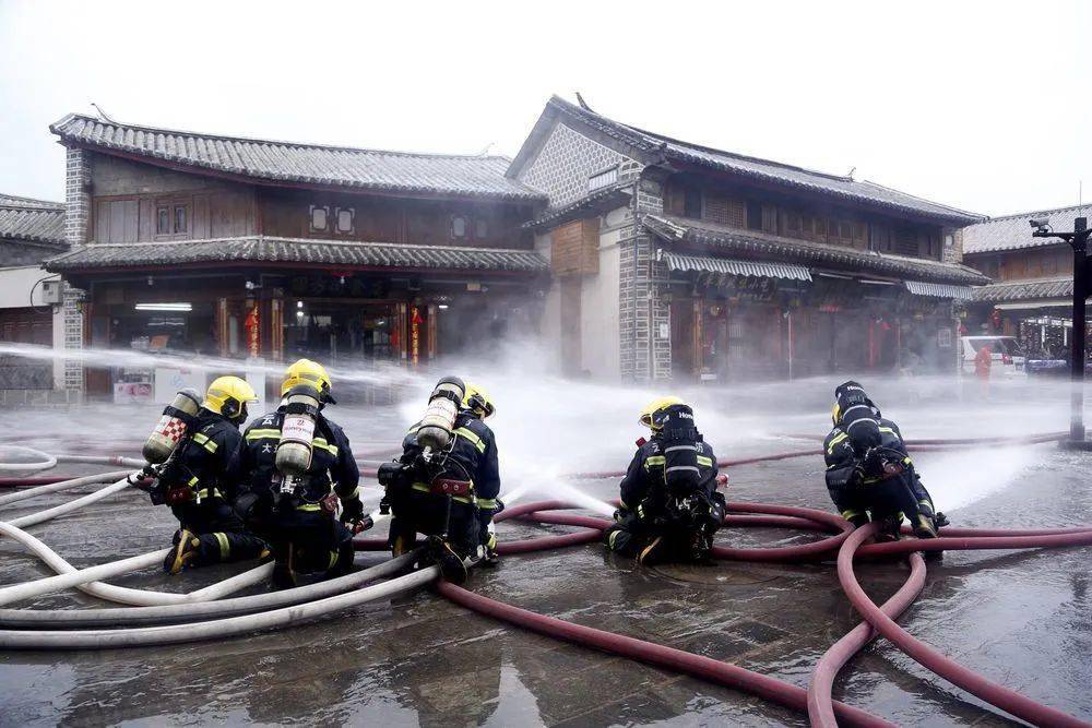 头条支队征程2021古城古建筑灭火救援实战拉动演练纪实